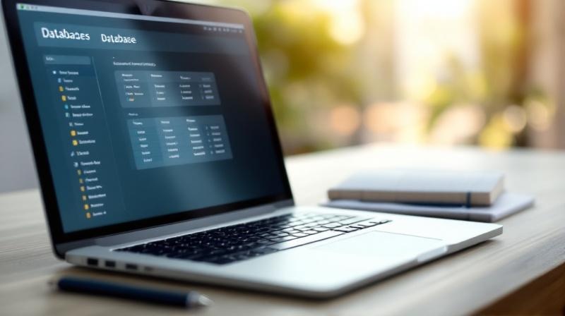 Bildschirm mit strukturierten Datenfeldern, daneben Notizblock