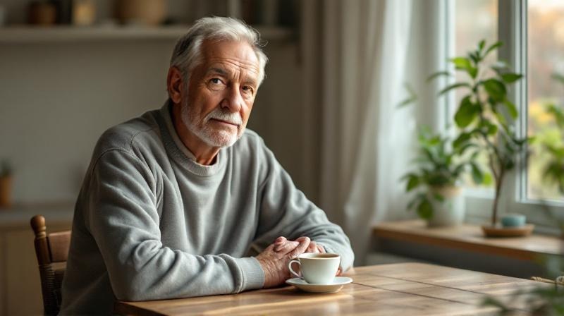 Person bei einem ruhigen Gespräch in einem hellen Raum, vertrauliche Atmosphäre