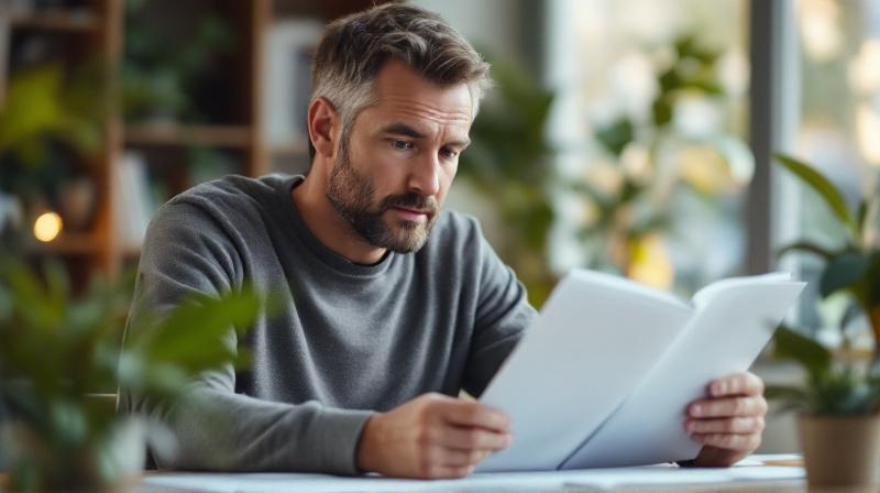 Person sitzt am Laptop und vergleicht zwei Kursprogramme auf dem Bildschirm, ruhige Arbeitsatmosphäre