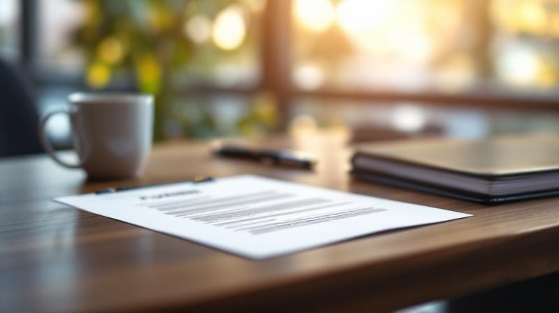 Schreibtisch mit Bildungsgutschein-Formular und Stift in ruhiger Beratungssituation